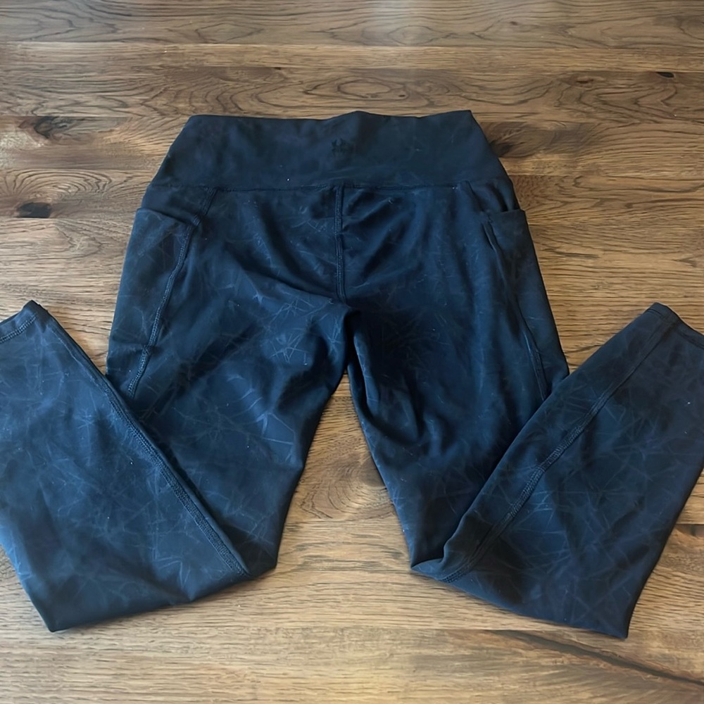 Spyder Active Performance High Rise Fit Leggings Cropped Black Women’s Small - Picture 6 of 8